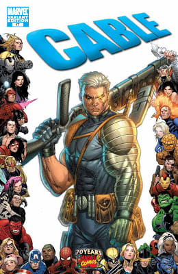 Cable Issue Number 17 - Marvel Comics 70th Anniversary Variant Cover Artwork featuring Cable by Rob Liefeld.jpg