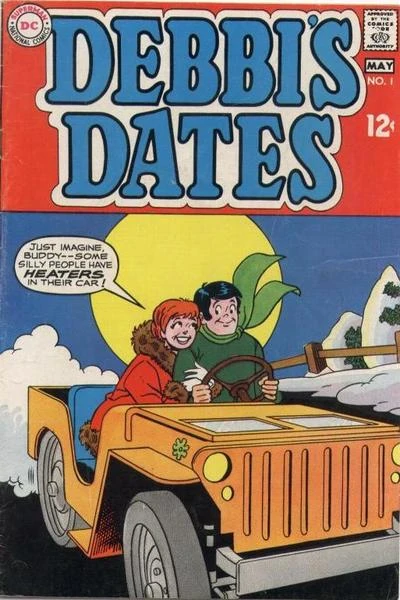 Portada de Debbi's Dates en la que esta vez los dos personajes se hacen arrumacos en un coche que no tiene capota ni parte superior alguna.