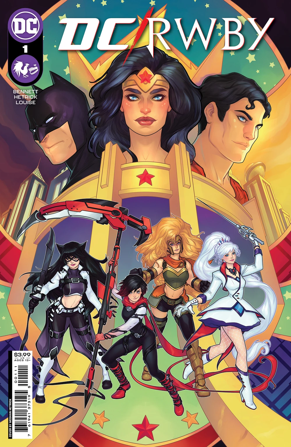 Portada de DC/RWBY en la que vemos