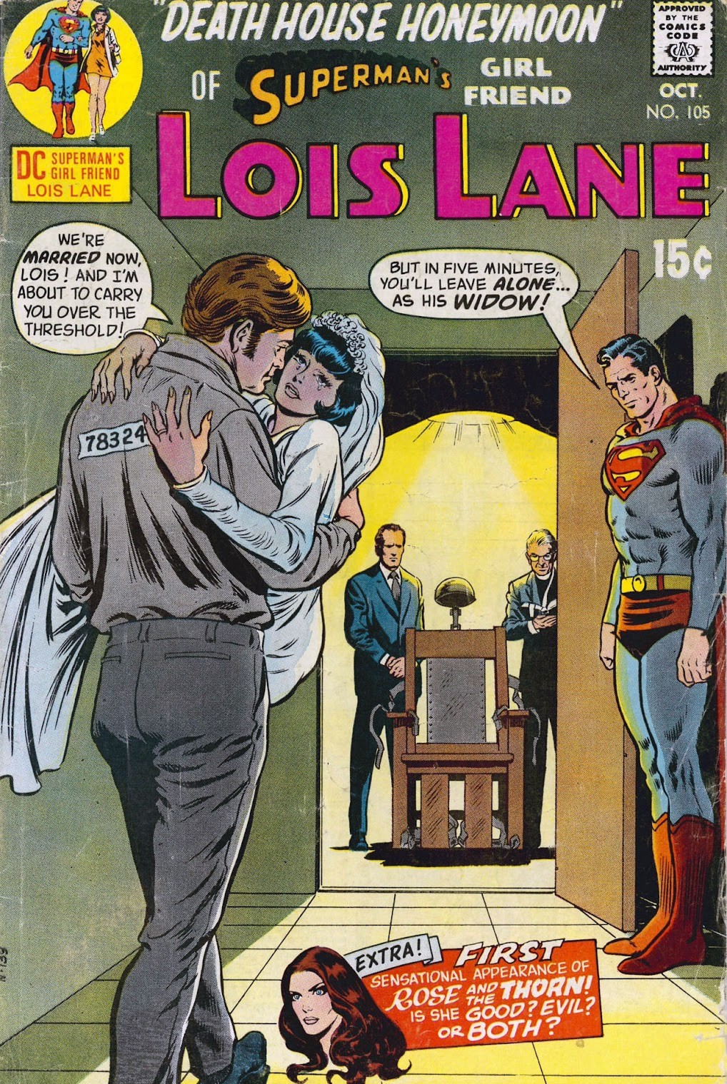 Portada de Superman's Girl Friend, Lois Lane 105 en la que vemos
