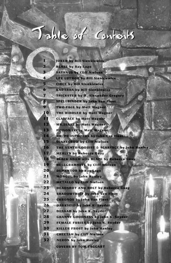 Página de Rogues Gallery en la que vemos