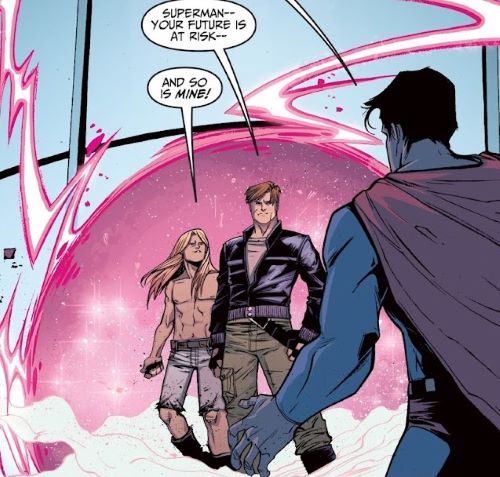 Viñeta de Adventures of Superman 2 en la que vemos