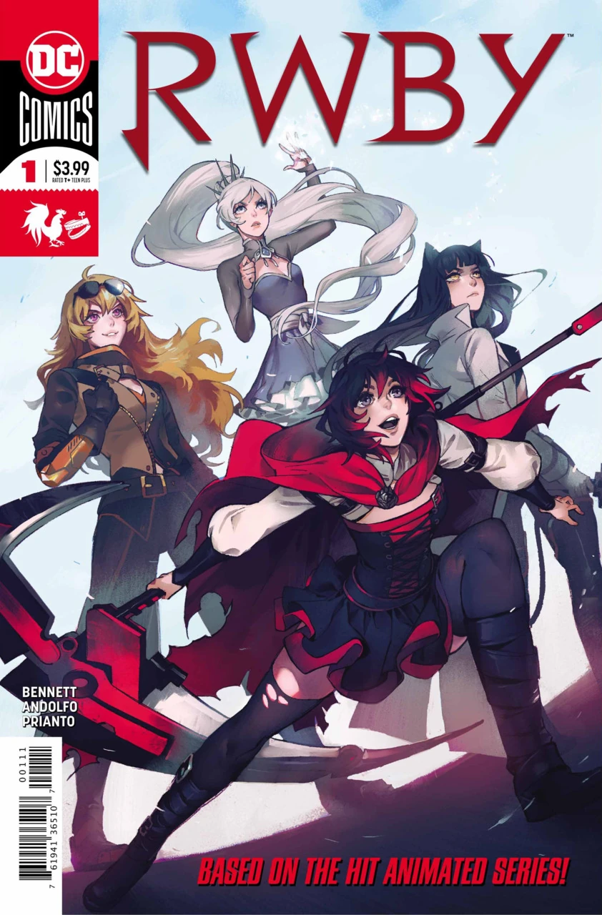 Portada de RWBY en la que vemos
