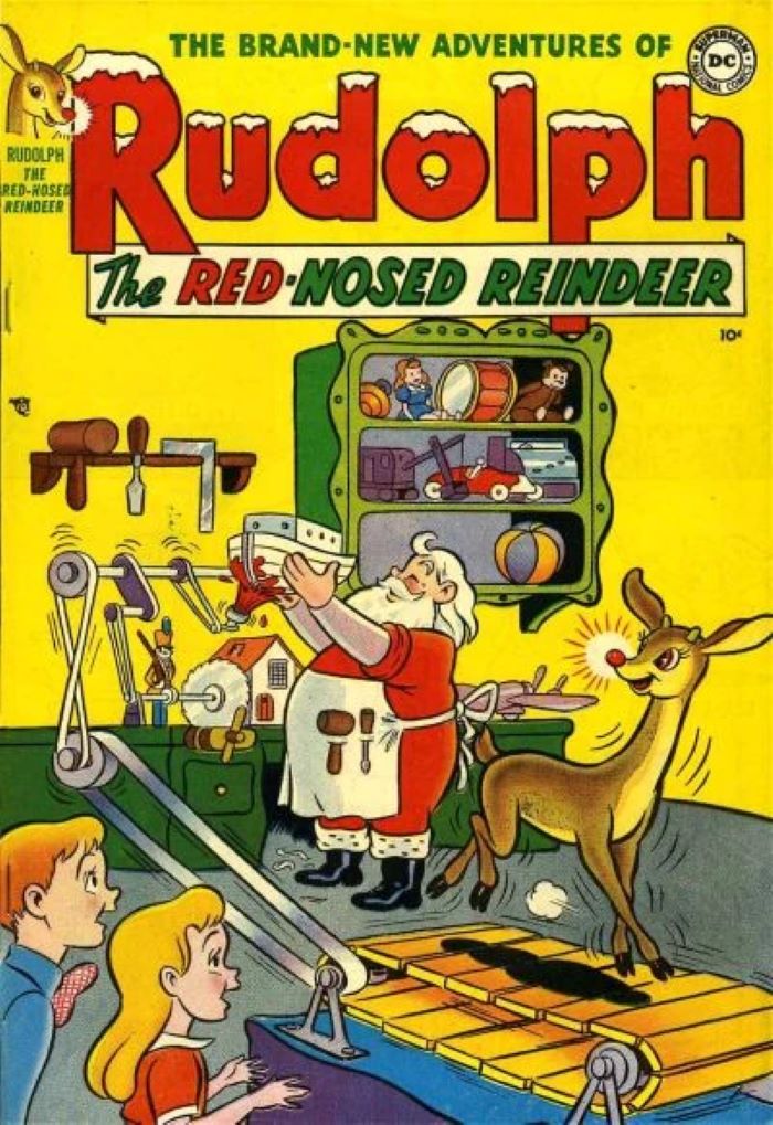 Portada de Rudolph the Red-Nosed Reindeer en la que vemos