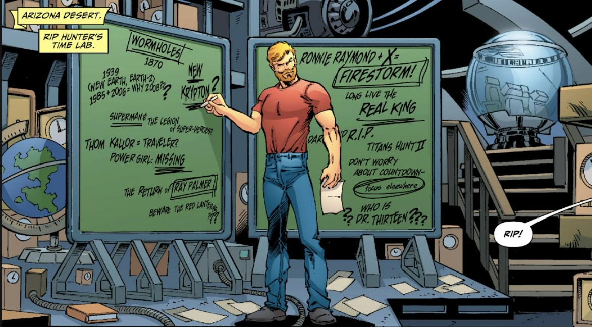 Viñeta de Booster Gold vol 2 1 en la que vemos